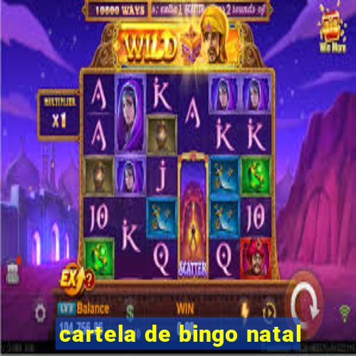 cartela de bingo natal